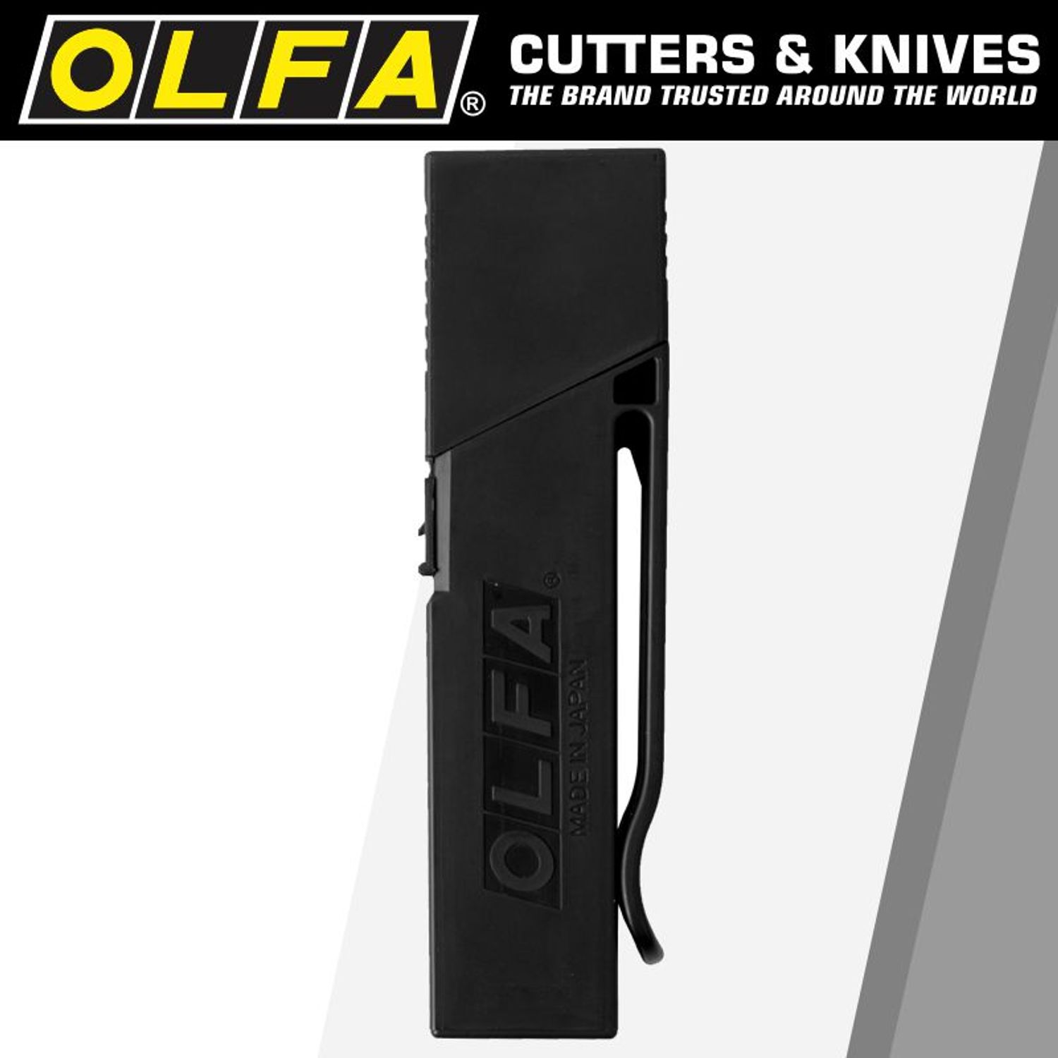OLFA Blades Excel Black 30/pk Carded Ultra Sharp 18mm With Belt Clip